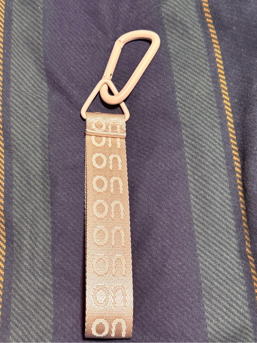 Urban Outfitters Carabiner Keychain Beige